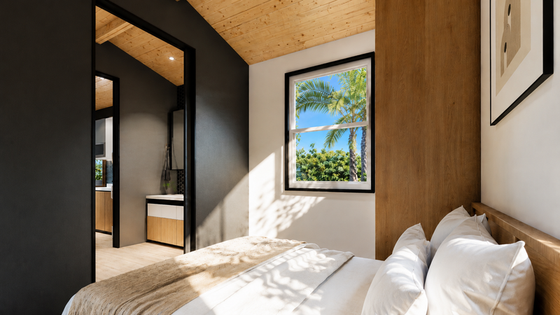 King bedroom with large window