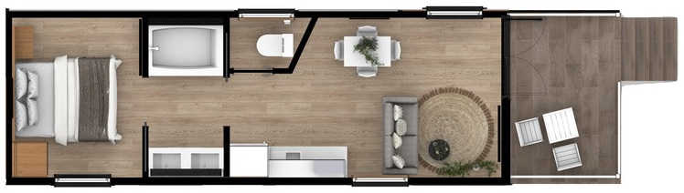 Floor plan — Clever Stay Retreat