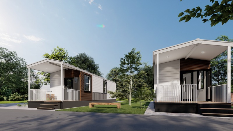 Two Clever Tiny Homes at Sweet Citrus Acres RV Park