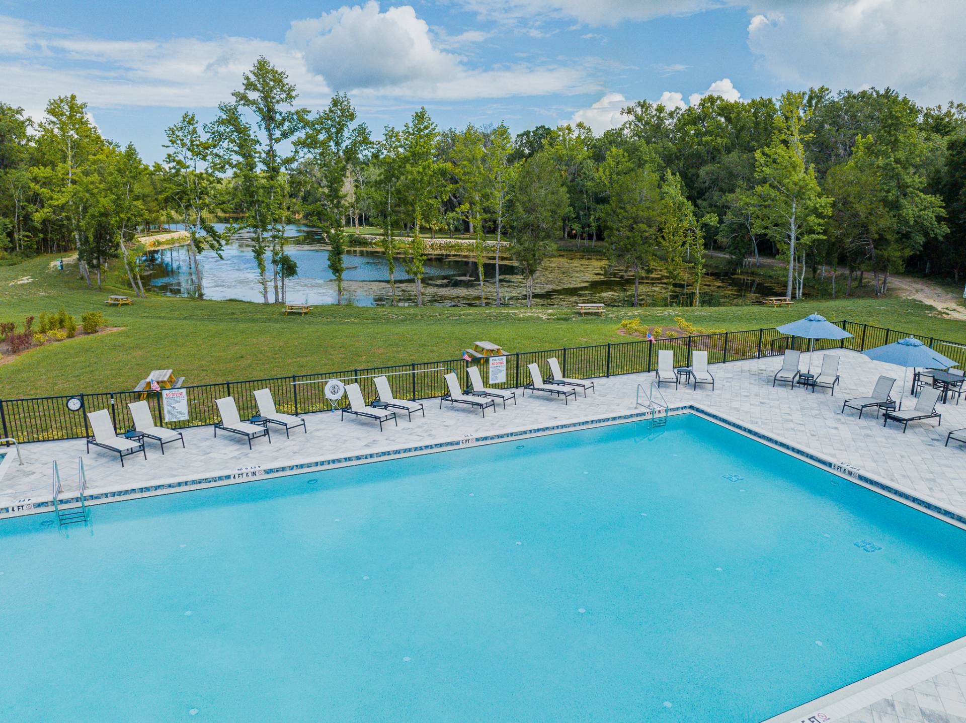 Heated pool at Sweet Citrus Acres